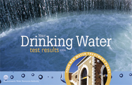 Your Drinking Water Test Results for 2004 Cover